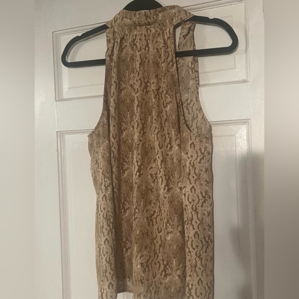 Women’s Reptile Print Halter Top by Gold Ray M